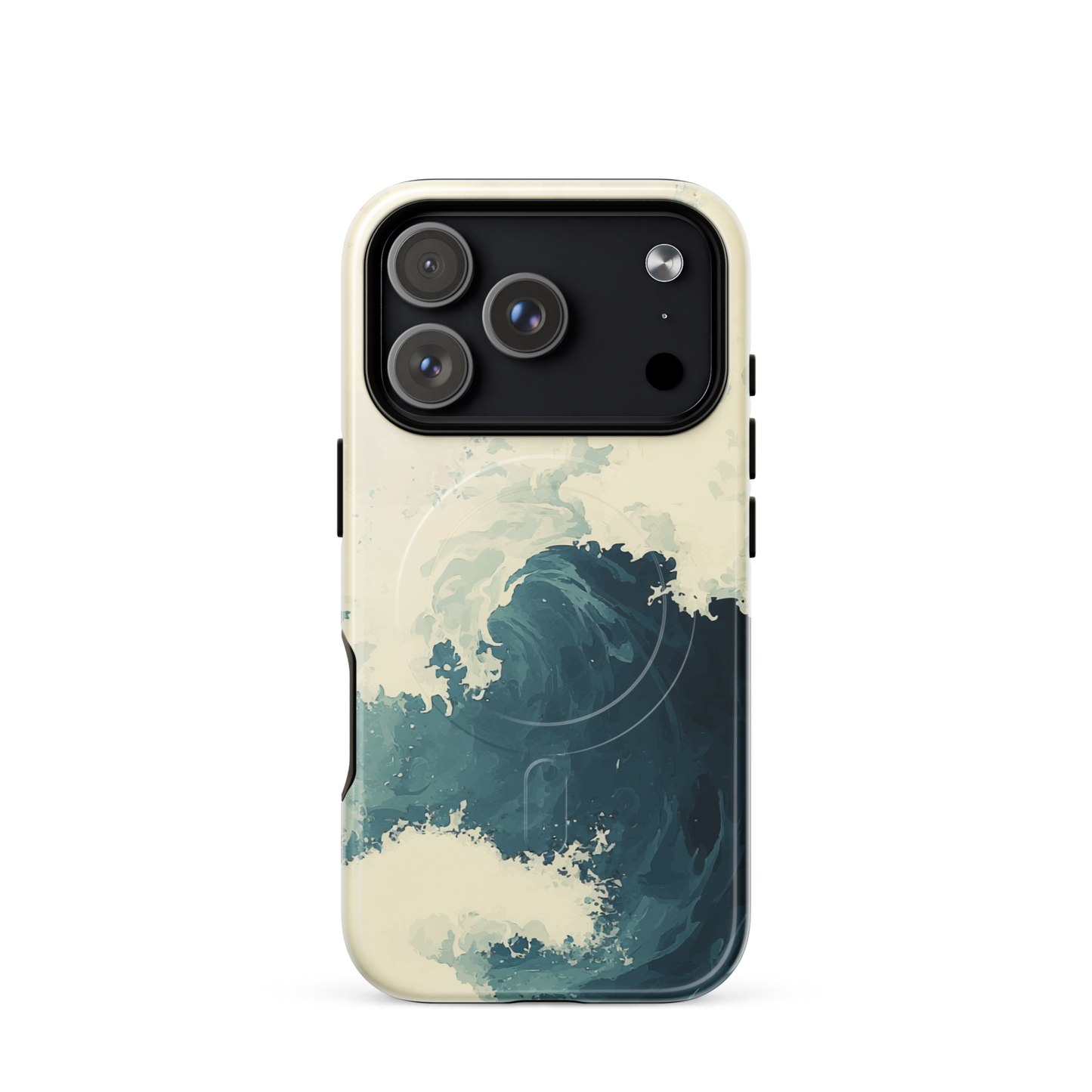 'Rising Swell' iPhone 17 Pro MagSafe tough phone case - protective glossy case NZ Australia