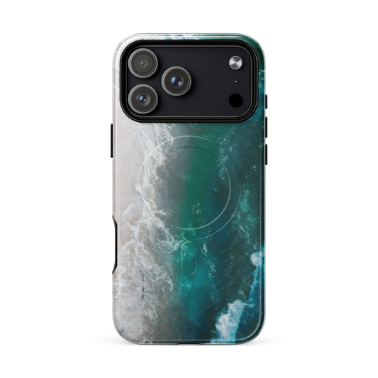 'Ocean View' iPhone 17 Pro Max MagSafe tough phone case - protective glossy case NZ Australia