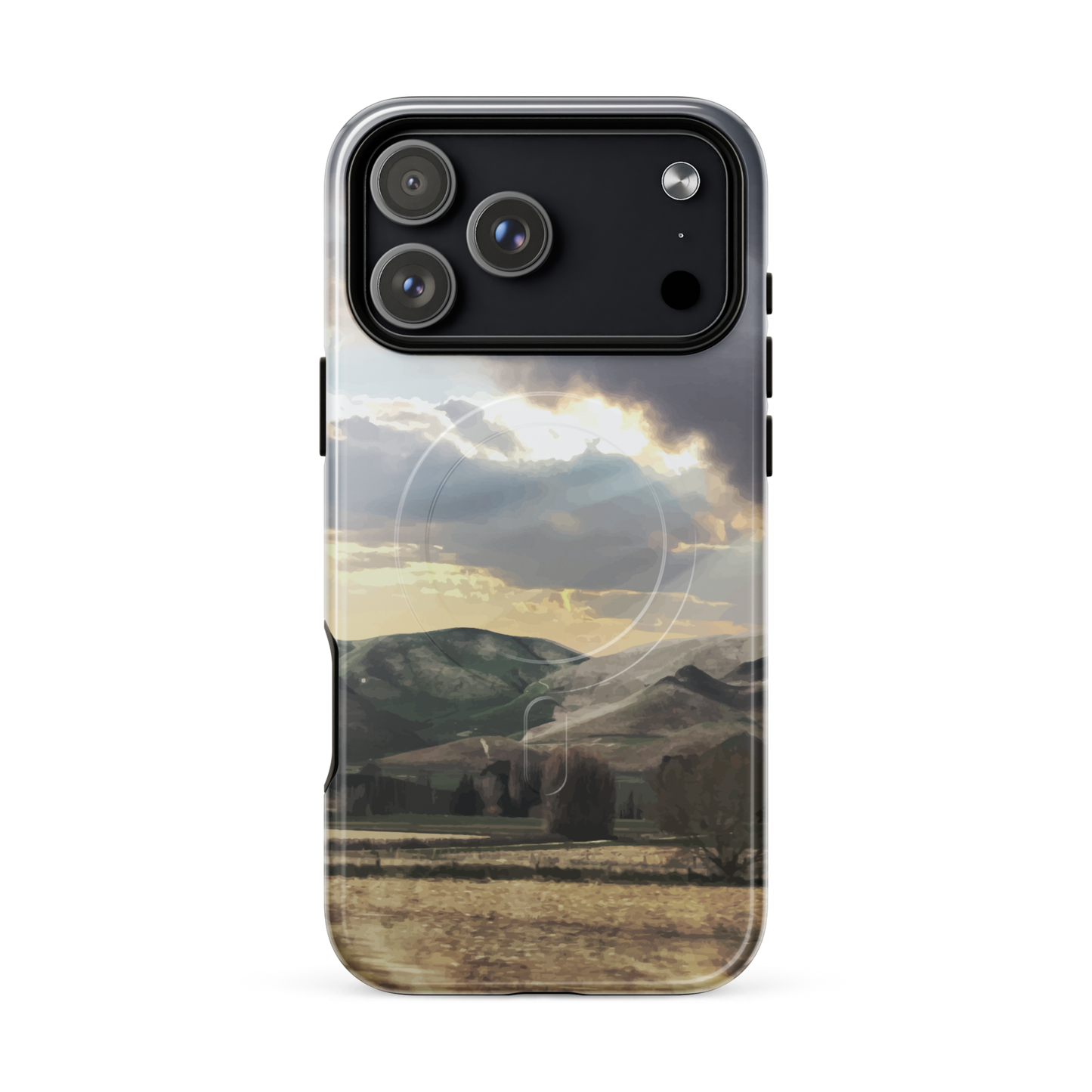 'Te Hauke' iPhone 17 Pro Max MagSafe tough phone case - protective glossy case NZ Australia