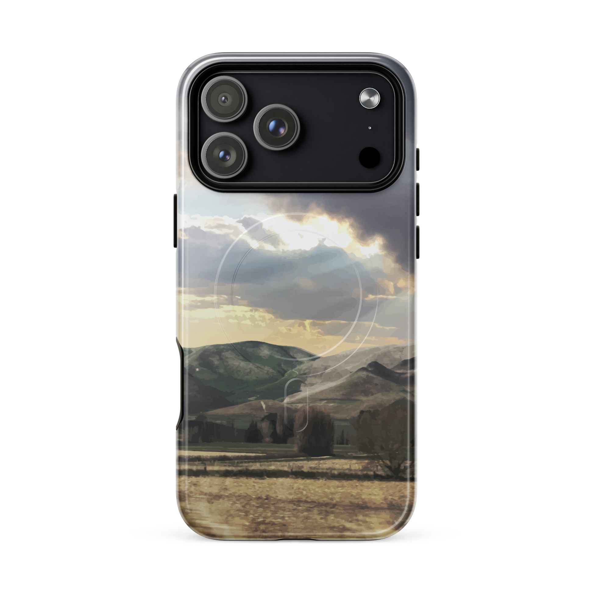 'Te Hauke' iPhone 17 Pro Max MagSafe tough phone case - protective glossy case NZ Australia