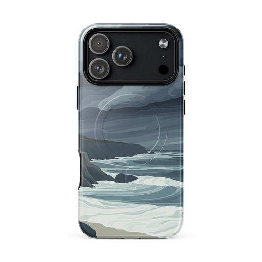 'Cape Kidnappers' iPhone 17 Pro Max MagSafe tough phone case - protective glossy case NZ Australia