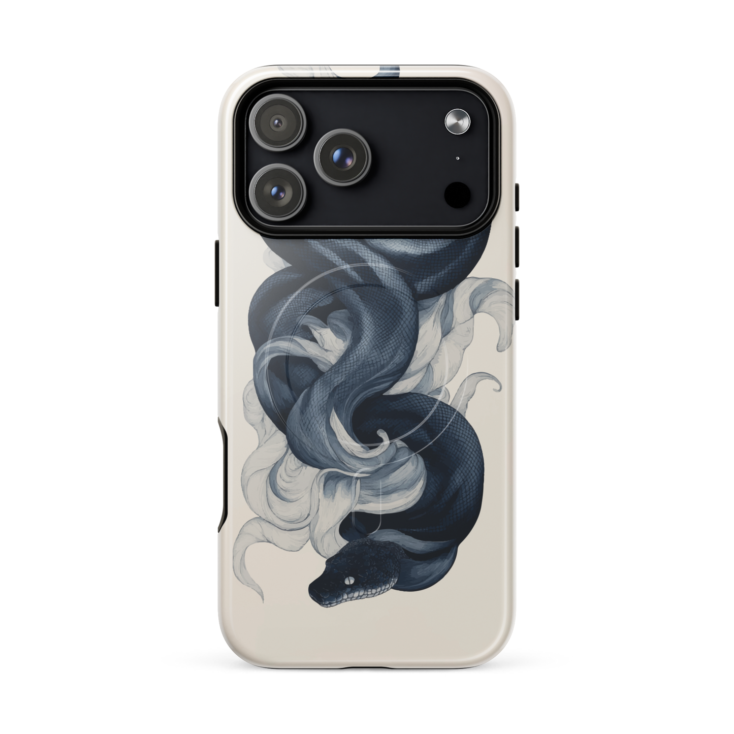 'Midnight Python' iPhone 17 Pro Max MagSafe tough phone case - protective glossy case NZ Australia