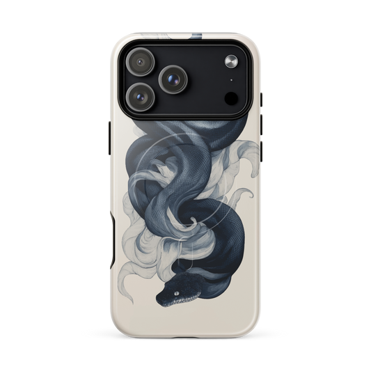 'Midnight Python' iPhone 17 Pro Max MagSafe tough phone case - protective glossy case NZ Australia