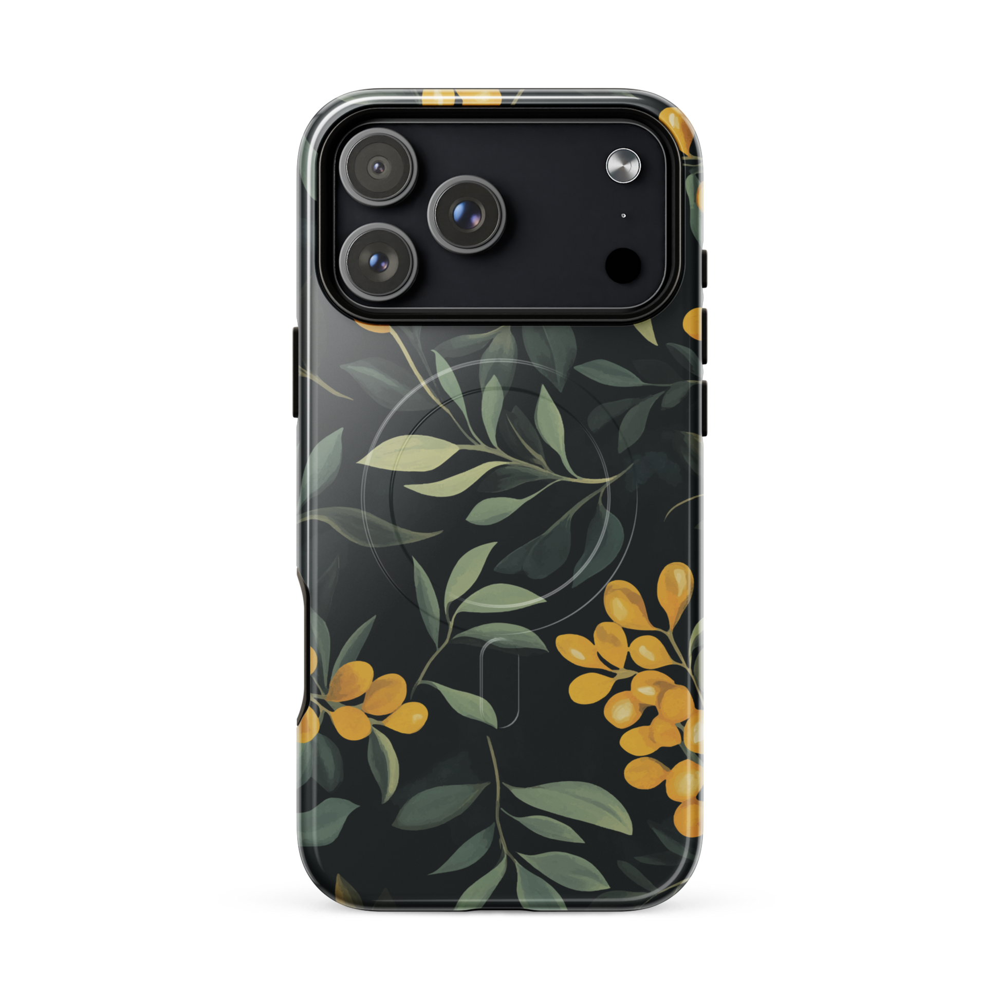 'NZ Kowhai' iPhone 17 Pro Max MagSafe tough phone case - protective glossy case NZ Australia