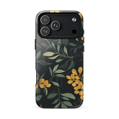 'NZ Kowhai' iPhone 17 Pro Max MagSafe tough phone case - protective glossy case NZ Australia