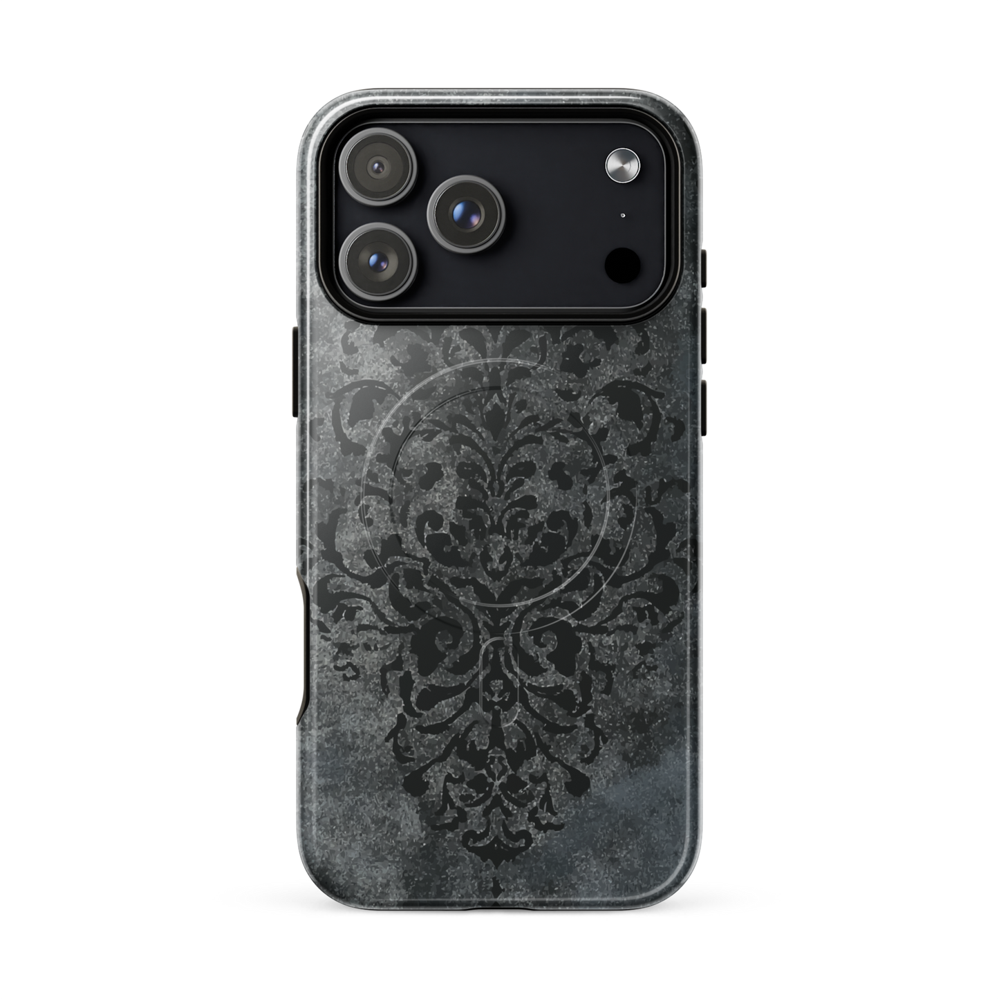 'Damask' iPhone 17 Pro Max MagSafe tough phone case - protective glossy case NZ Australia
