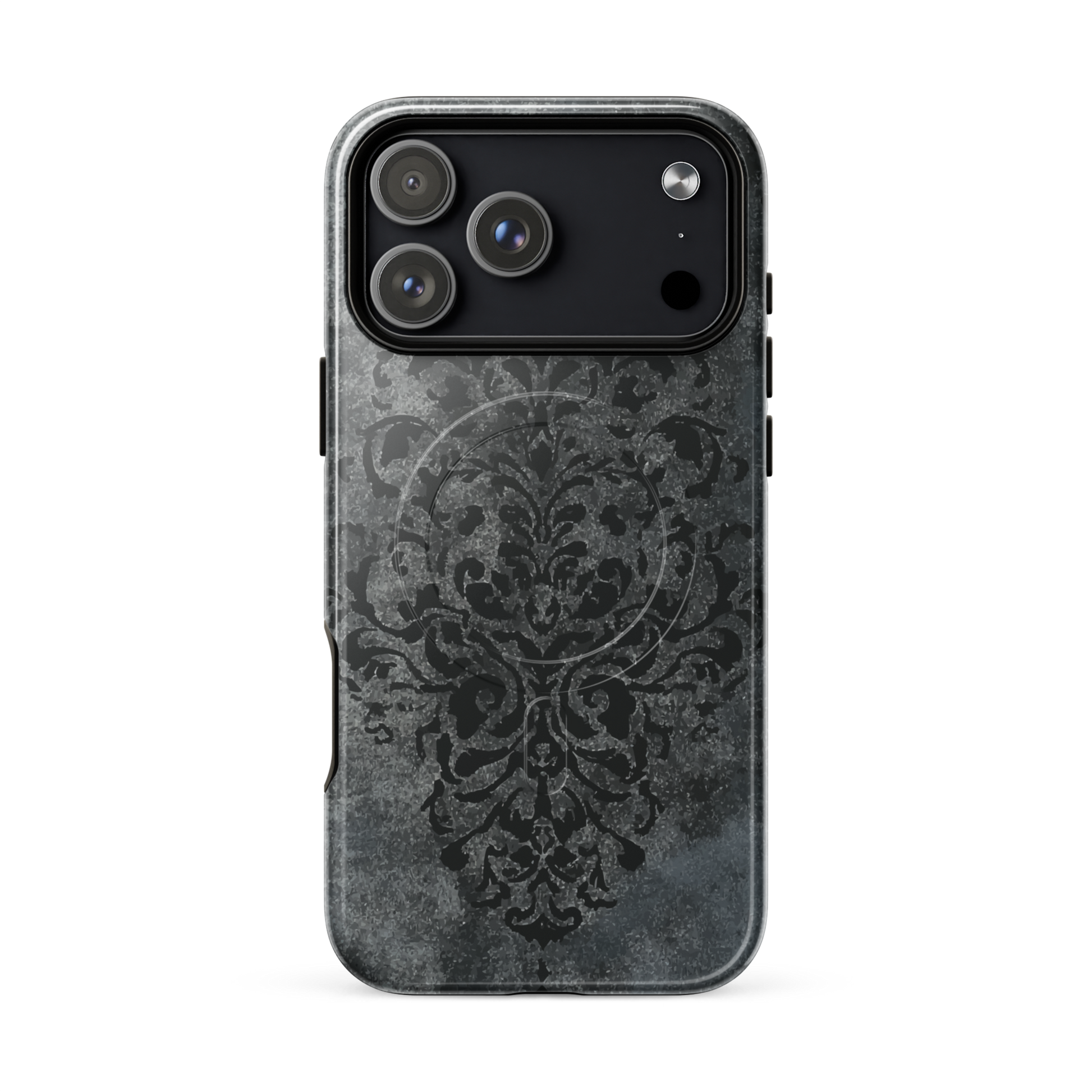 'Damask' iPhone 17 Pro Max MagSafe tough phone case - protective glossy case NZ Australia