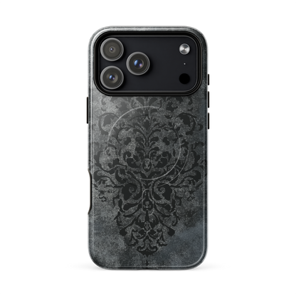'Damask' iPhone 17 Pro Max MagSafe tough phone case - protective glossy case NZ Australia