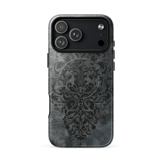 'Damask' iPhone 17 Pro Max MagSafe tough phone case - protective glossy case NZ Australia