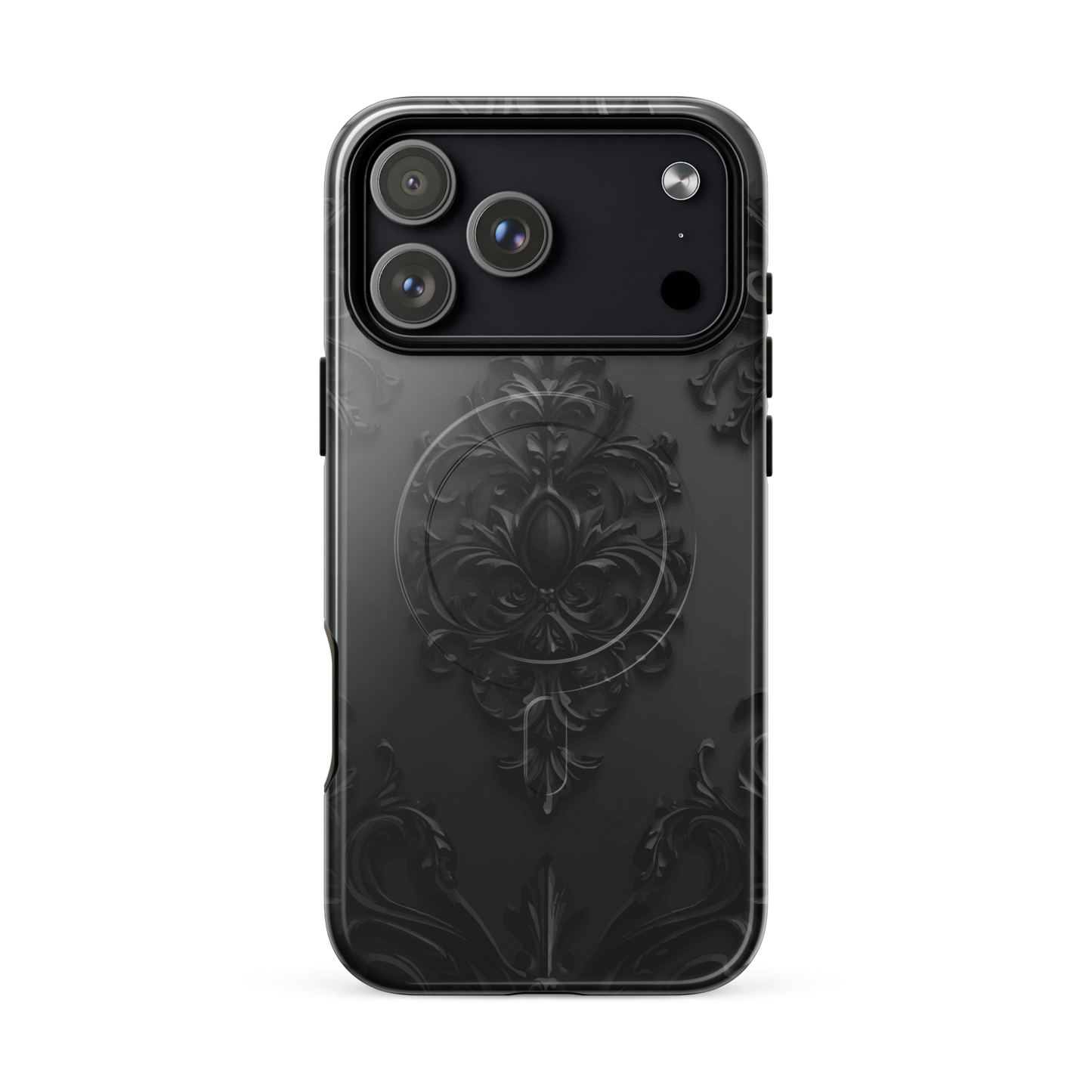 'Obsidian' iPhone 17 Pro Max MagSafe tough phone case - protective glossy case NZ Australia