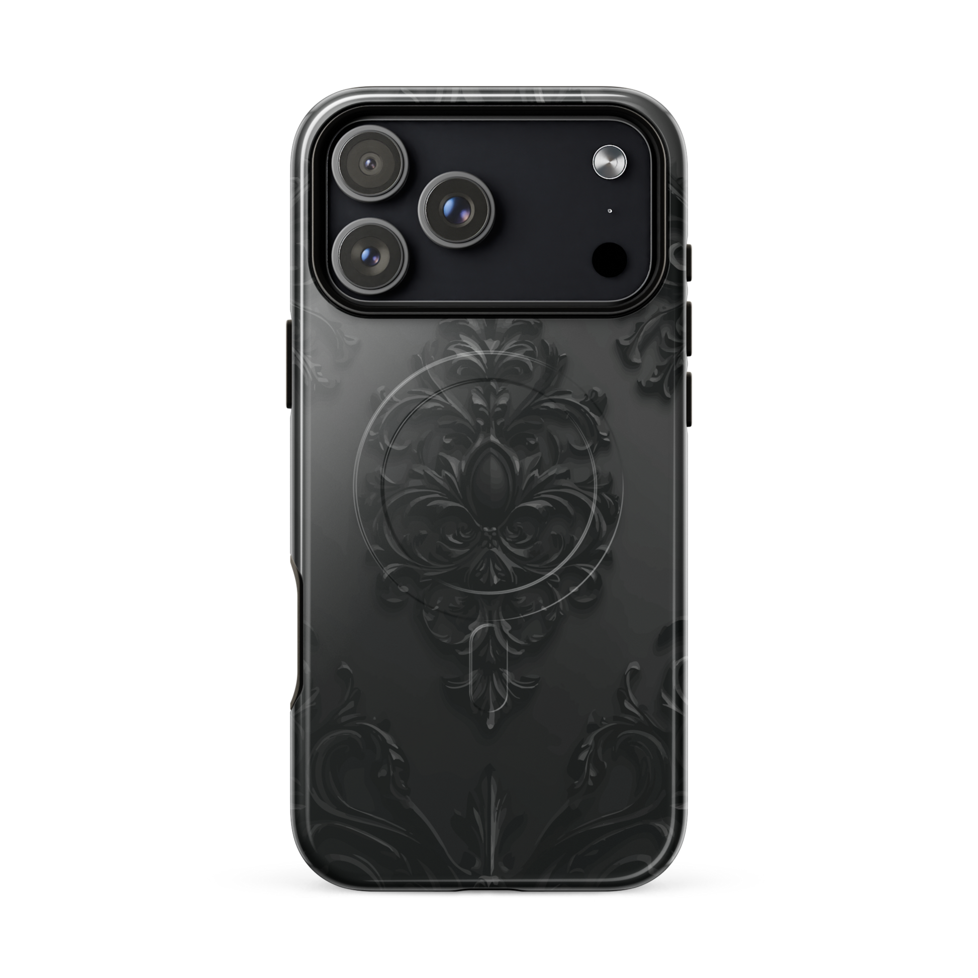 'Obsidian' iPhone 17 Pro Max MagSafe tough phone case - protective glossy case NZ Australia
