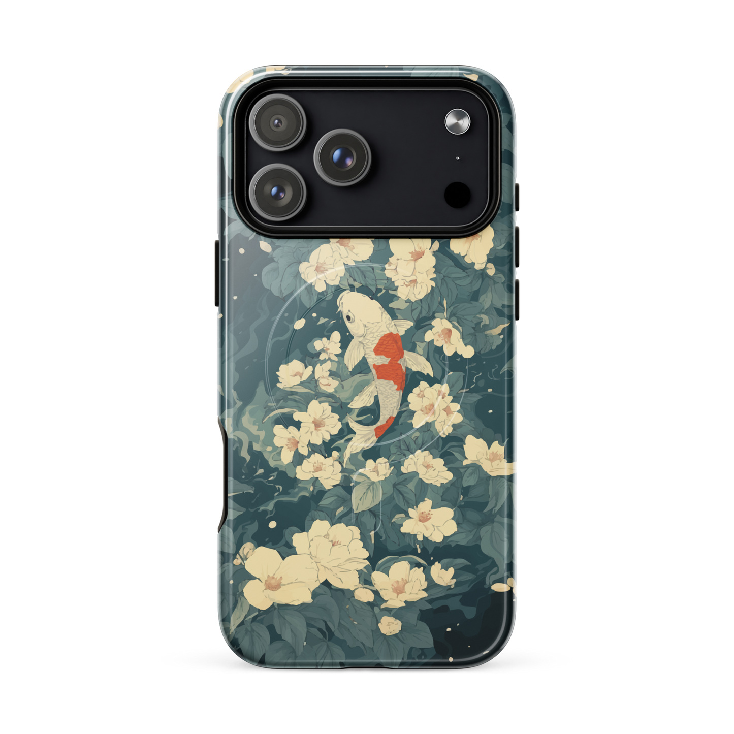 'Koi' iPhone 17 Pro Max MagSafe tough phone case - protective glossy case NZ Australia