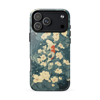 'Koi' iPhone 17 Pro Max MagSafe tough phone case - protective glossy case NZ Australia