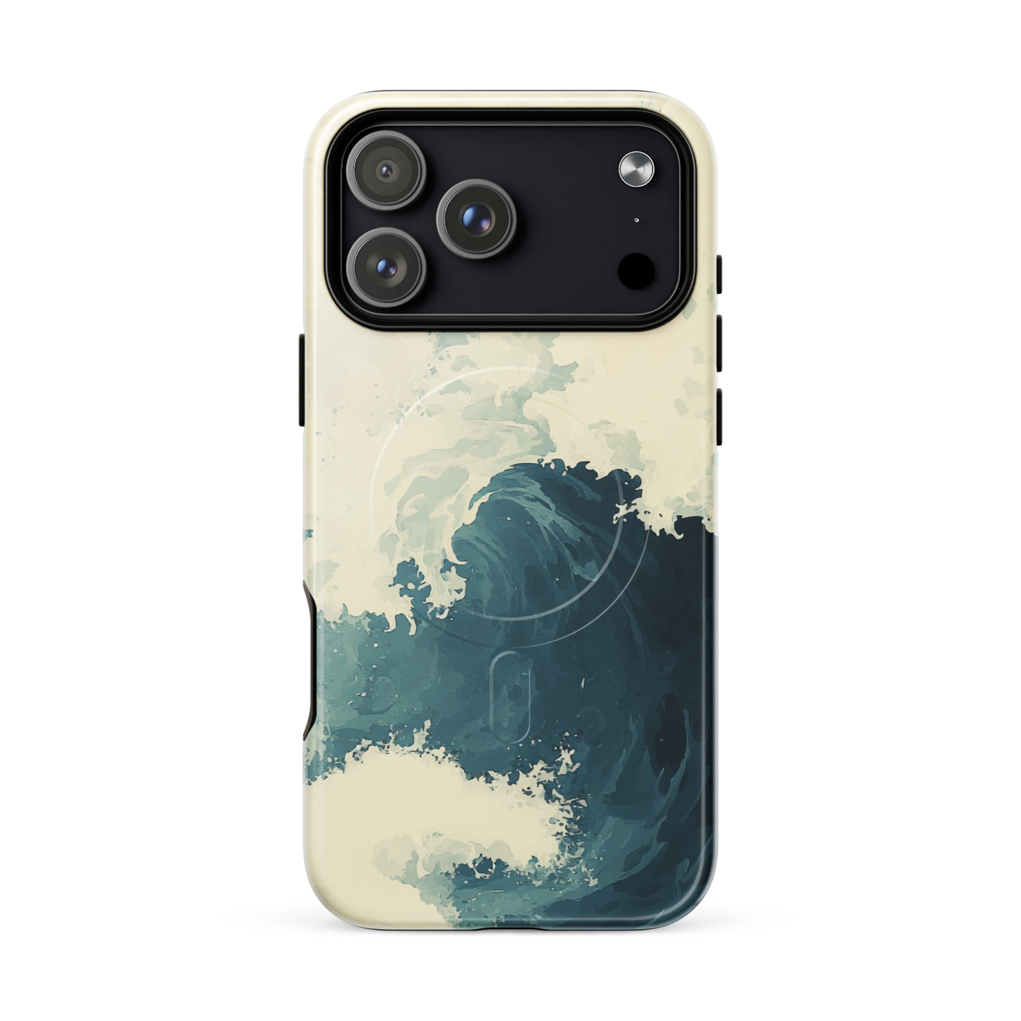 'Rising Swell' iPhone 17 Pro Max MagSafe tough phone case - protective glossy case NZ Australia