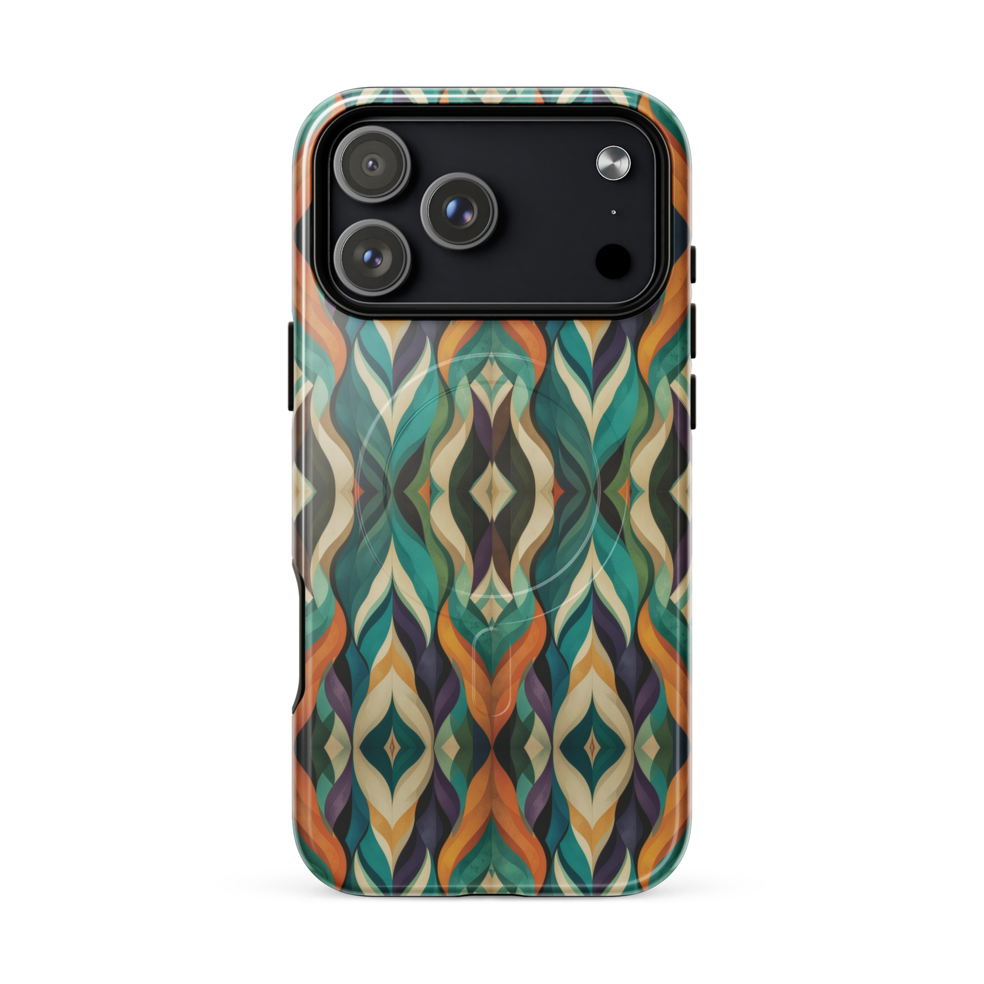 'Rhythm' iPhone 17 Pro Max MagSafe tough phone case - protective glossy case NZ Australia