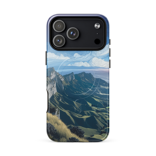 'Te Mata Peak' iPhone 17 Pro Max MagSafe tough phone case - protective glossy case NZ Australia