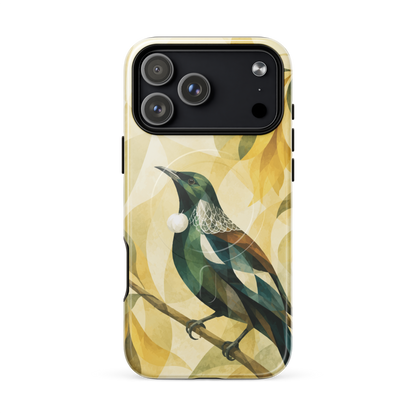 'Tui' iPhone 17 Pro Max MagSafe tough phone case - protective glossy case NZ Australia