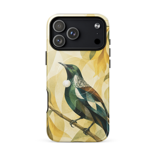 'Tui' iPhone 17 Pro Max MagSafe tough phone case - protective glossy case NZ Australia