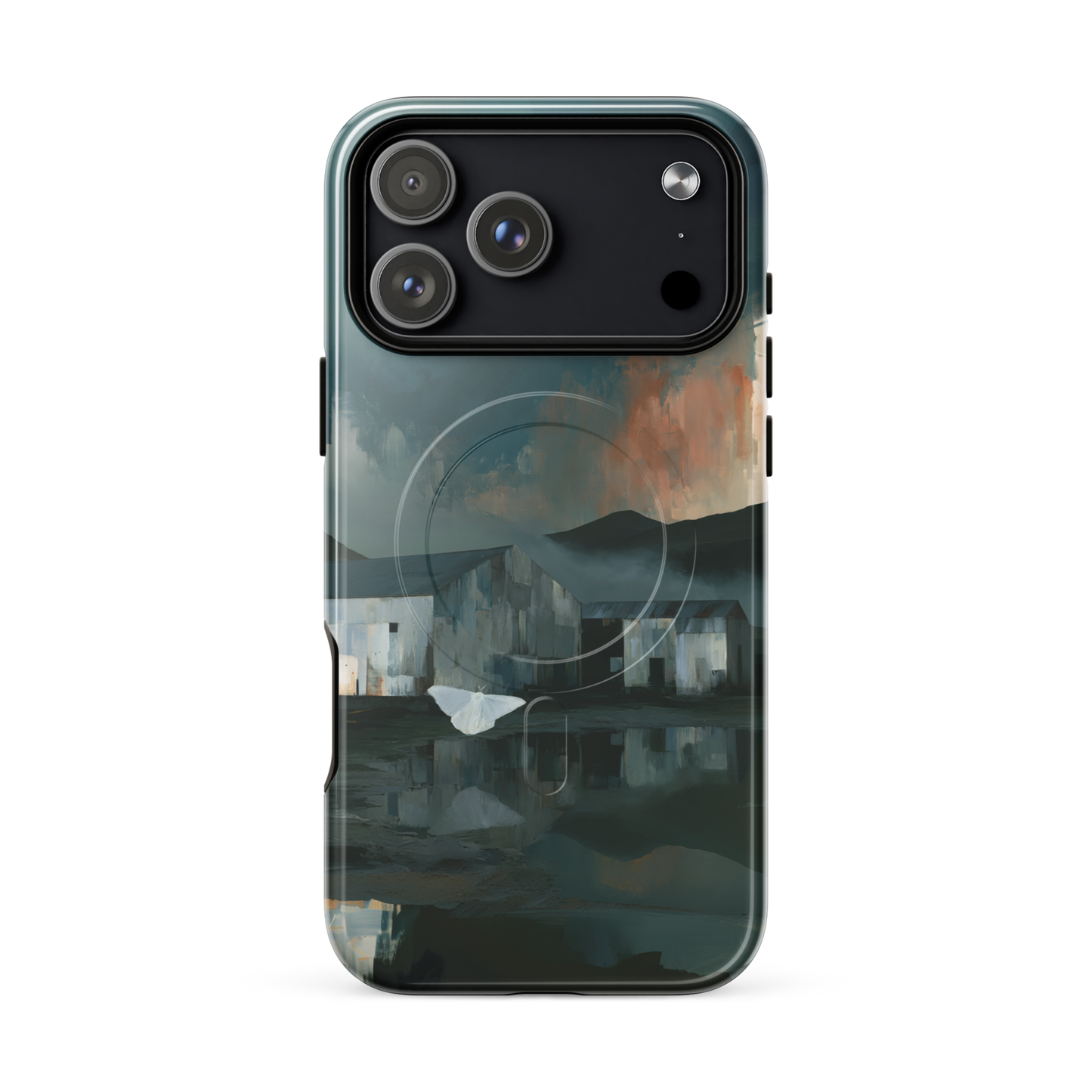 'Evening Flight' iPhone 17 Pro Max MagSafe phone case - protective glossy case NZ Australia