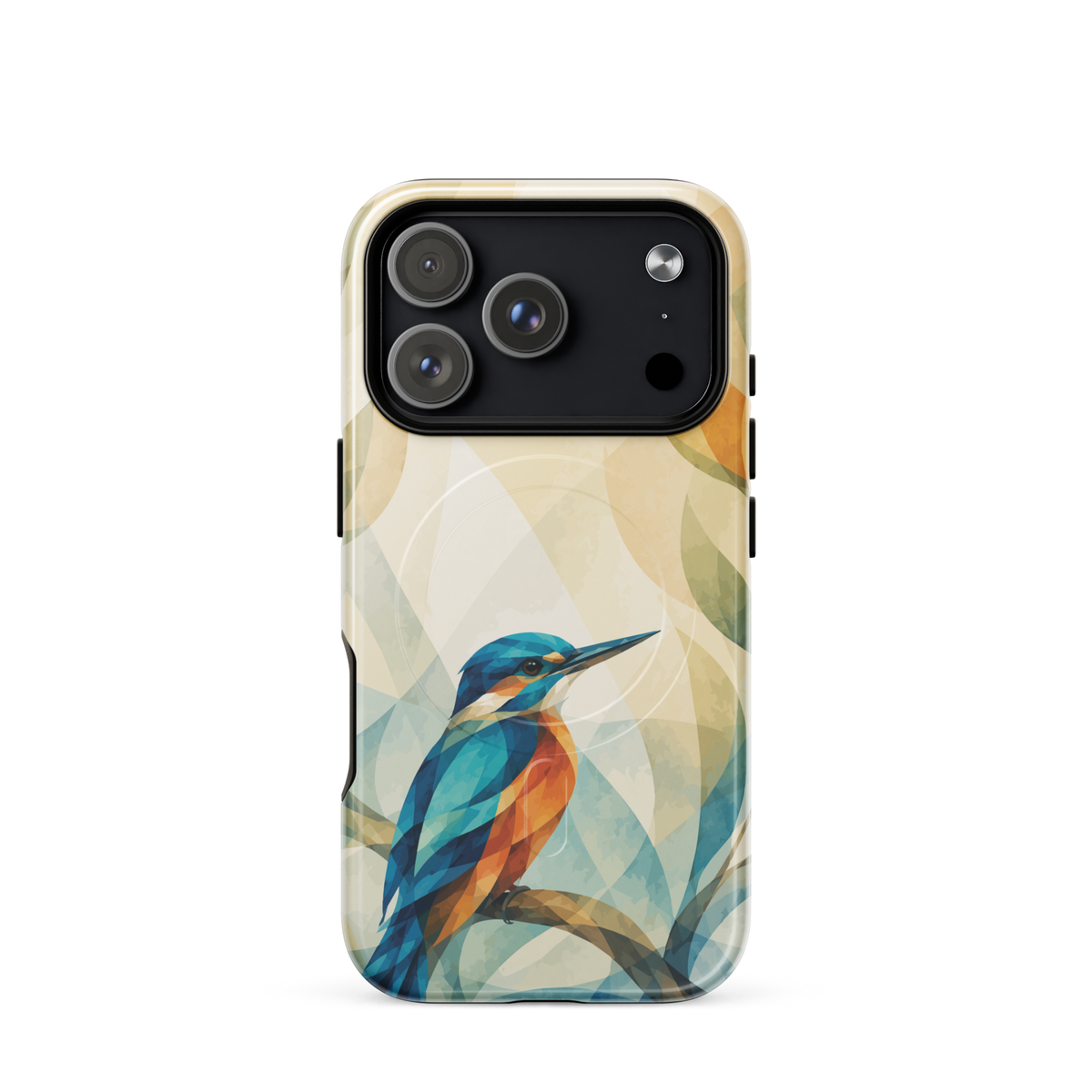 'Kotare' iPhone 18 Pro MagSafe tough phone case - protective glossy case NZ Australia