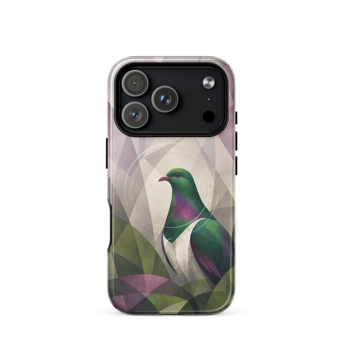 'Kereru' iPhone 18 Pro MagSafe tough phone case - protective glossy case NZ Australia