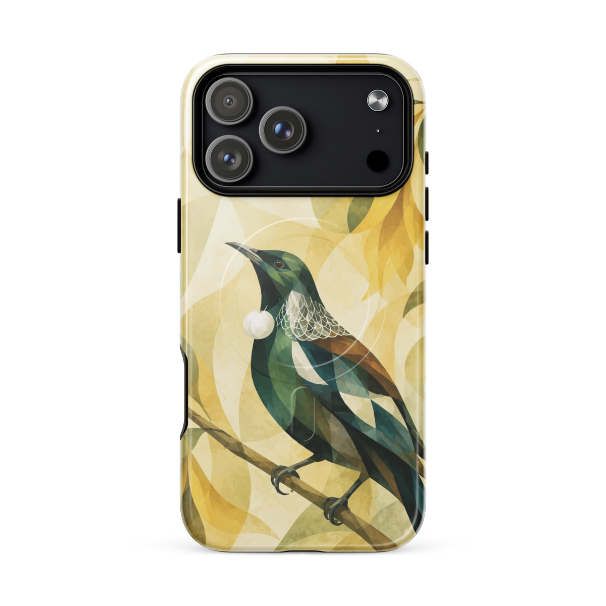'Tui' iPhone 18 Pro Max MagSafe tough phone case - protective glossy case NZ Australia