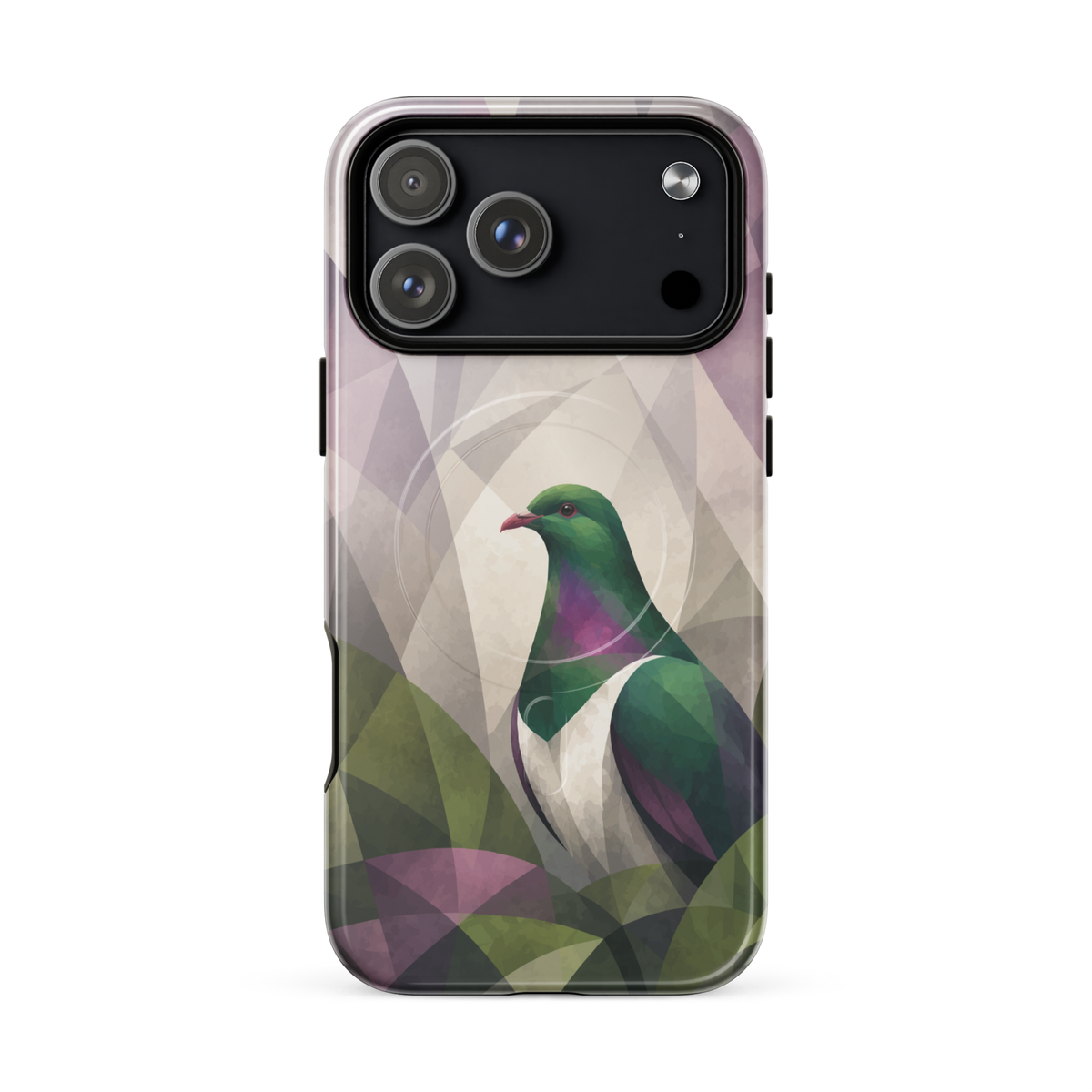 'Kereru' iPhone 18 Pro Max MagSafe tough phone case - protective glossy case NZ Australia