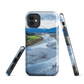 Waiohine phone case featuring artwork of New Zealand’s braided riverbed landscape in the Wairarapa.