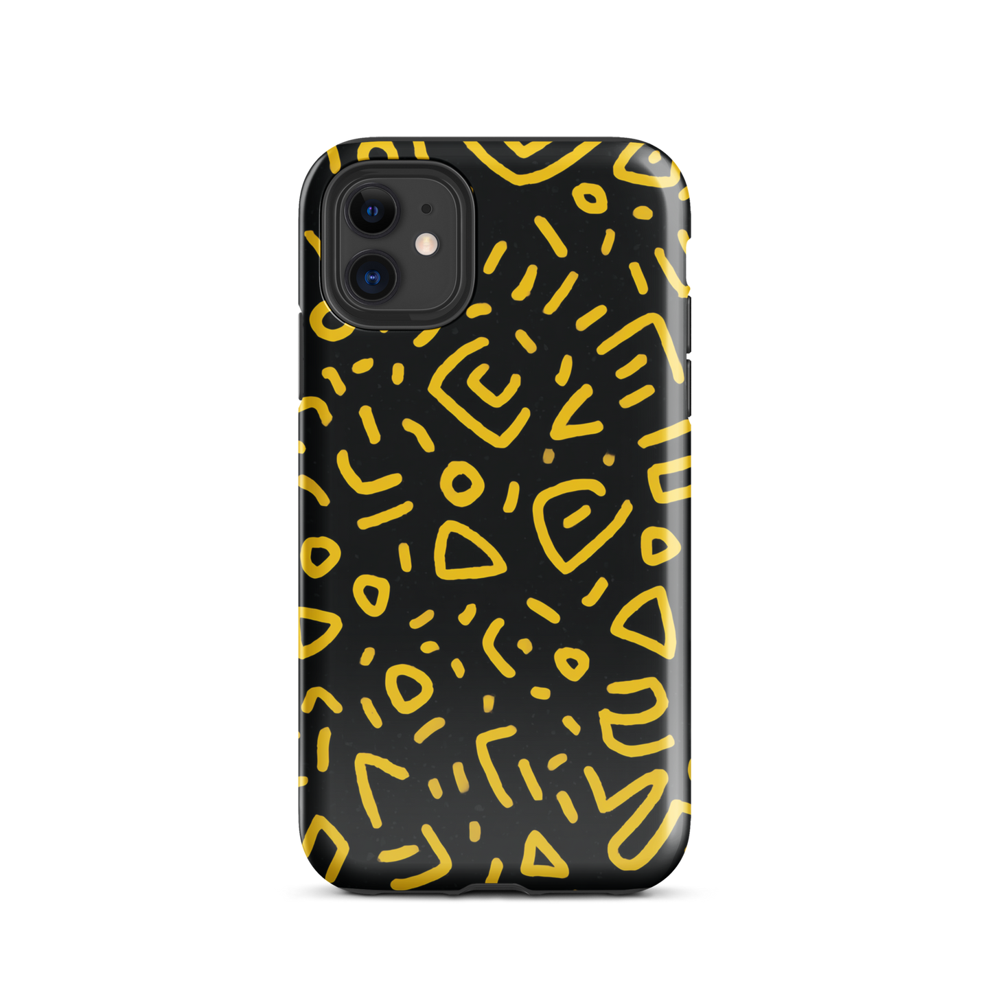 Retro scribbles phone case | Bold retro design NZ