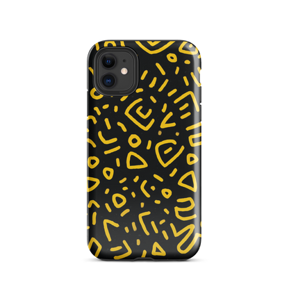Retro scribbles phone case | Bold retro design NZ
