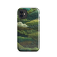 Verdant layers phone case | Abstract green design NZ