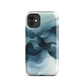 A calming abstract landscape protective phone case inspired by quiet valleys and soft blue tones.