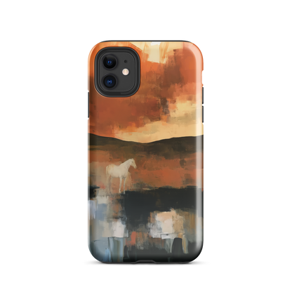 'Ember Fields' iPhone 11 tough phone case - protective glossy case NZ Australia