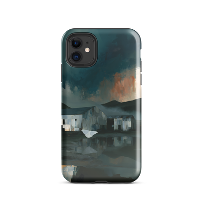 'Evening Flight' iPhone 11 tough phone case - protective glossy case NZ Australia