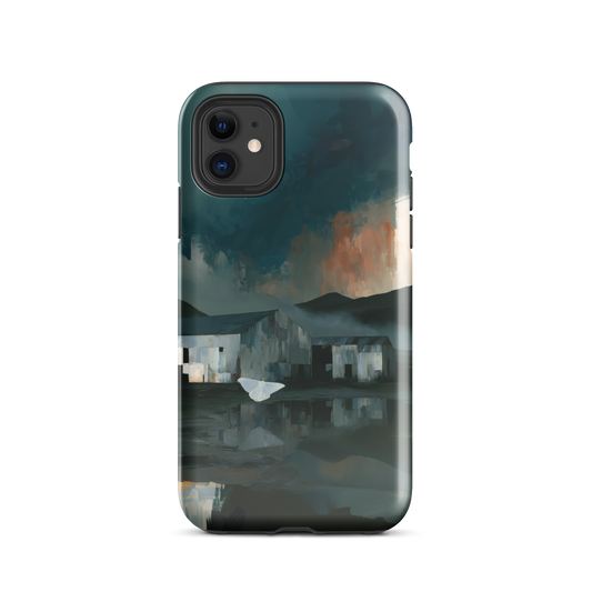 'Evening Flight' iPhone 11 tough phone case - protective glossy case NZ Australia
