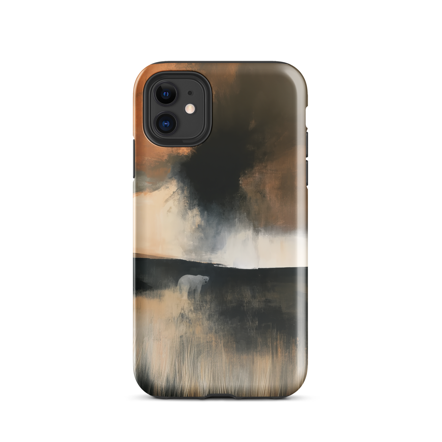'Black Star' iPhone 11 tough phone case - protective glossy case NZ Australia