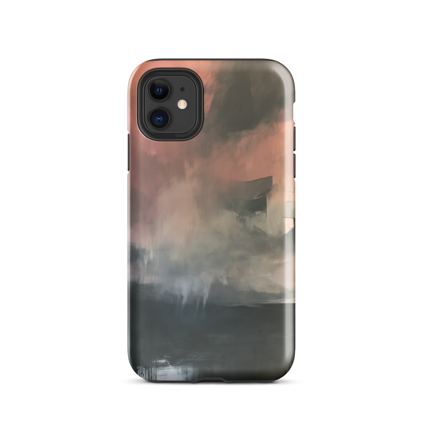 'Glass' iPhone 11 tough phone case - protective glossy case NZ Australia