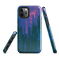 Digital Glitch iPhone case. This striking artwork features a dynamic distortion effect that mimics the visual chaos of a digital malfunction—glitchy lines, vibrant streaks, and pixel-like patterns merge into a futuristic aesthetic. It’s a perfect blend of modern design and edgy street style.
