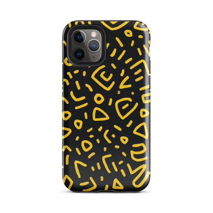 Retro scribbles phone case | Bold retro design NZ
