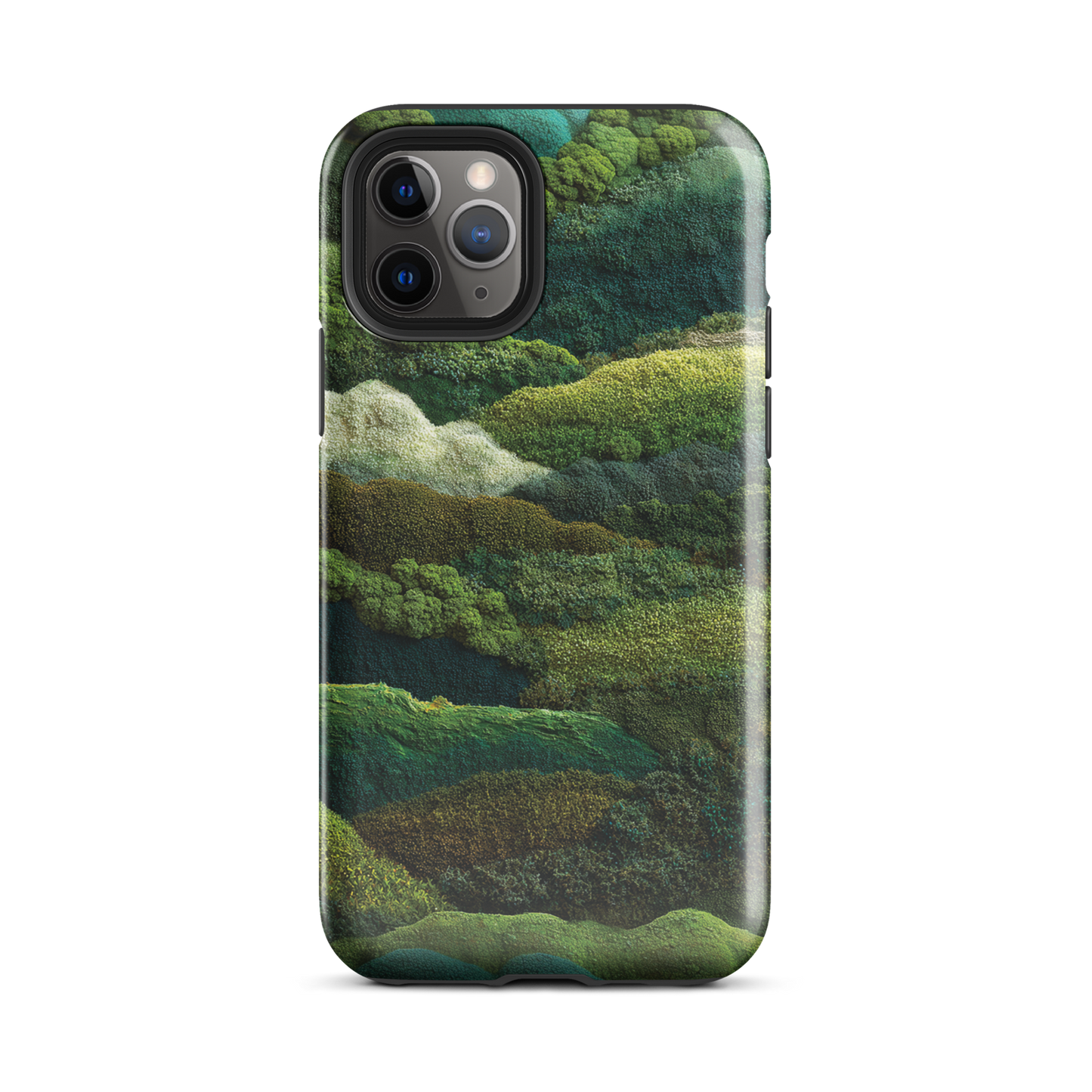 Verdant layers phone case | Abstract green design NZ