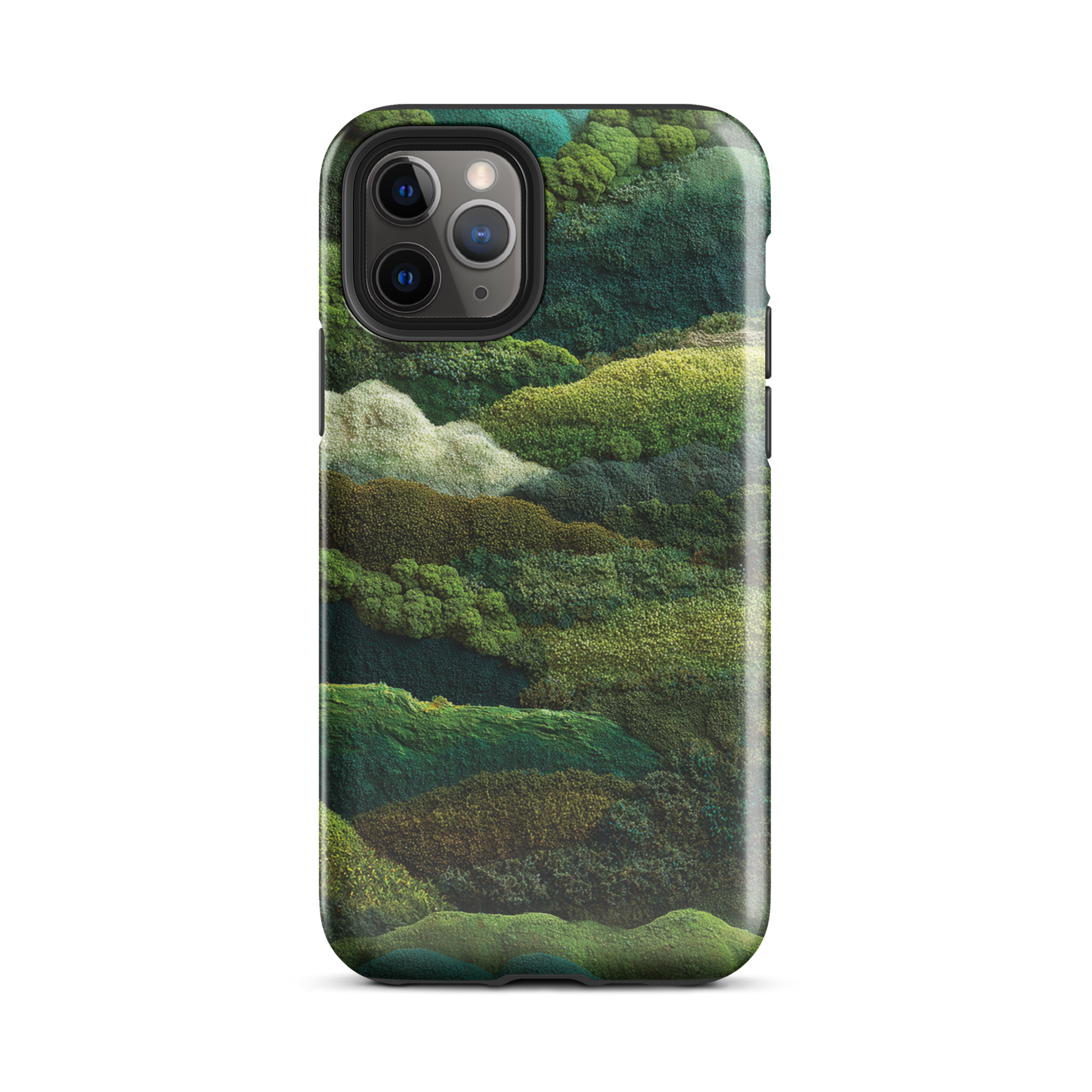 Verdant layers phone case | Abstract green design NZ