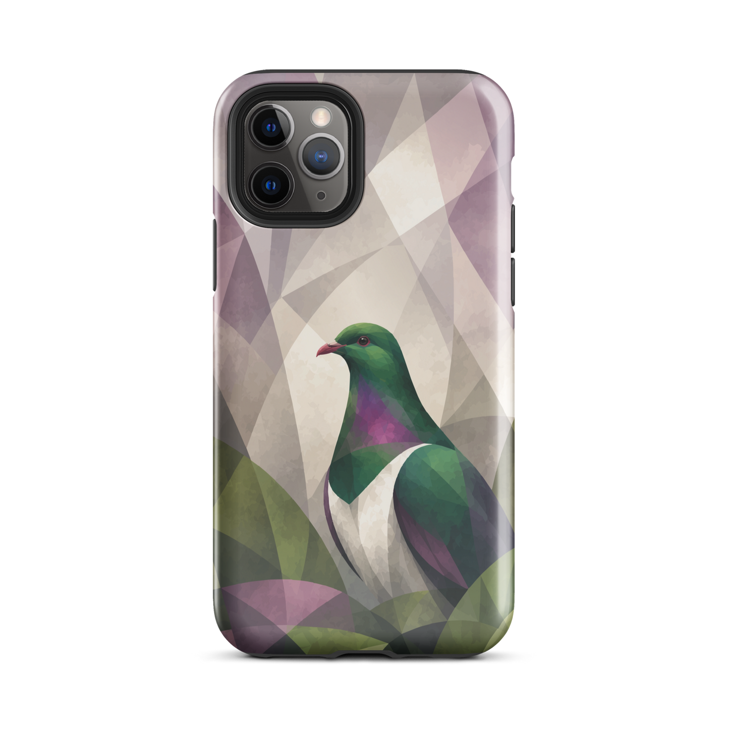 'Kererū' iPhone 11 Pro tough phone case - protective glossy case NZ Australia