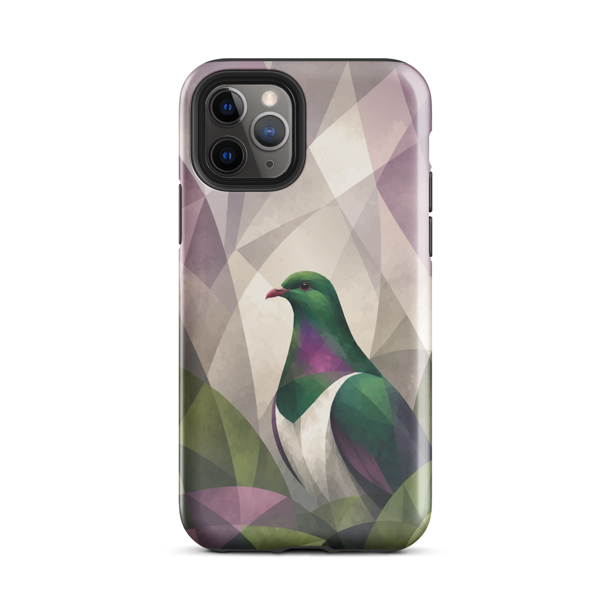 'Kererū' iPhone 11 Pro tough phone case - protective glossy case NZ Australia