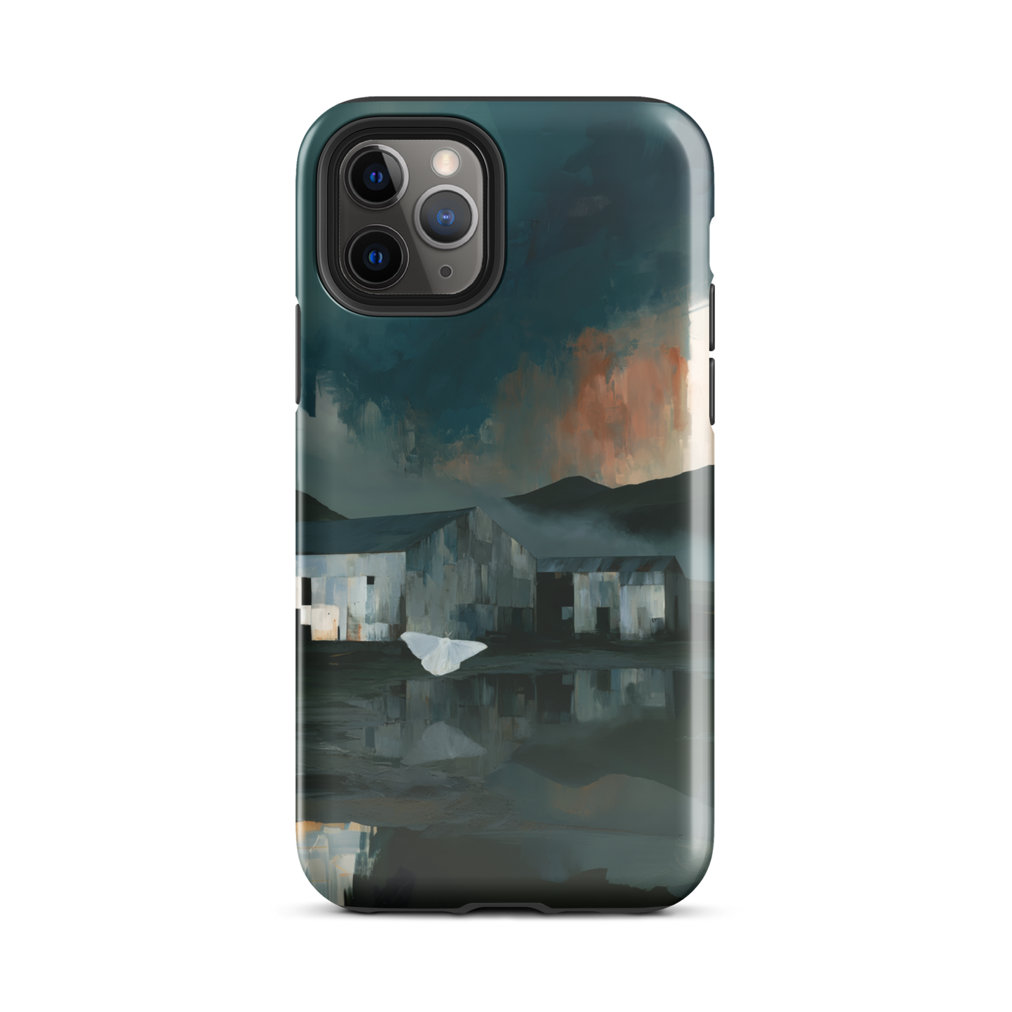 'Evening Flight' iPhone 11 Pro tough phone case - protective glossy case NZ Australia