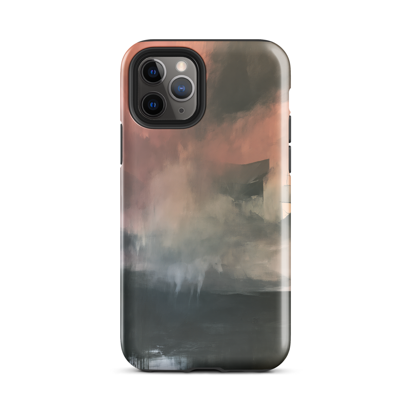 'Glass' iPhone 11 Pro tough phone case - protective glossy case NZ Australia
