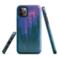 Digital Glitch iPhone case. This striking artwork features a dynamic distortion effect that mimics the visual chaos of a digital malfunction—glitchy lines, vibrant streaks, and pixel-like patterns merge into a futuristic aesthetic. It’s a perfect blend of modern design and edgy street style.