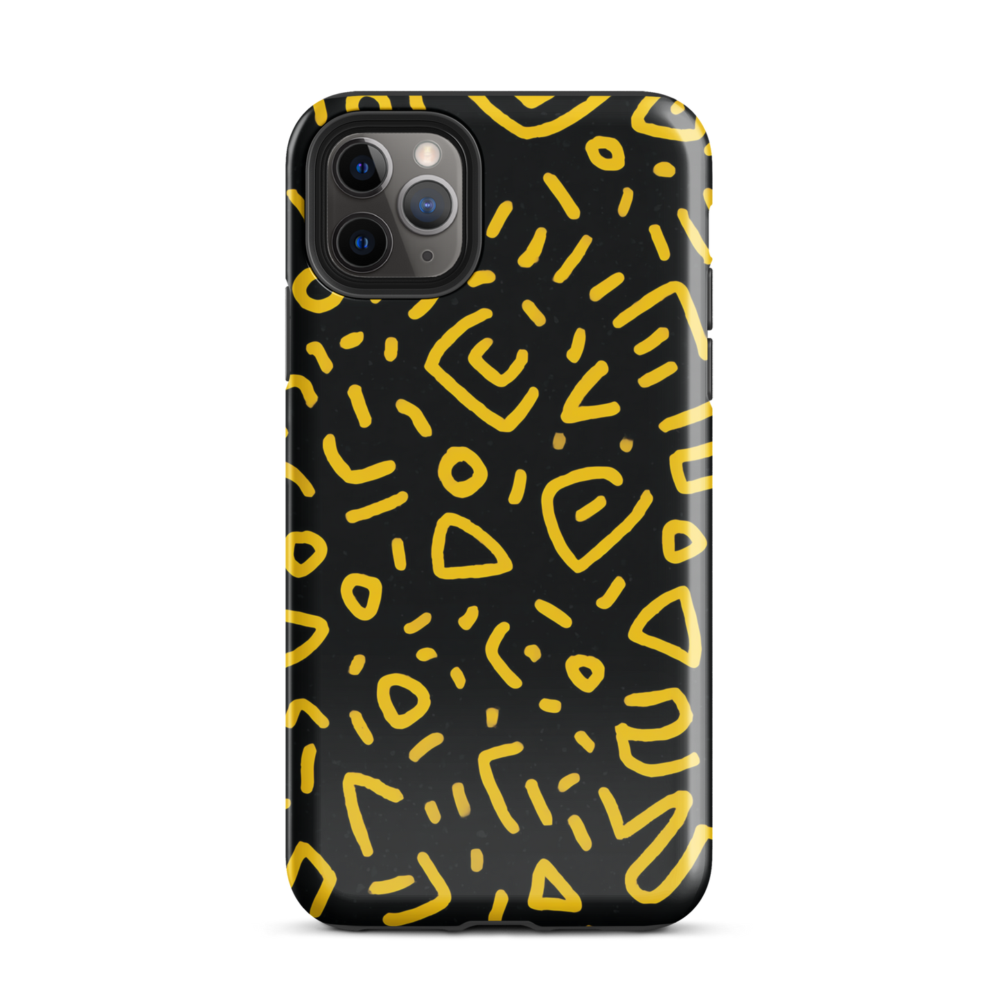 Retro scribbles phone case | Bold retro design NZ