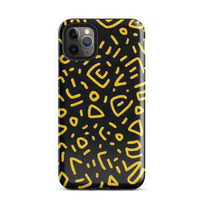 Retro scribbles phone case | Bold retro design NZ