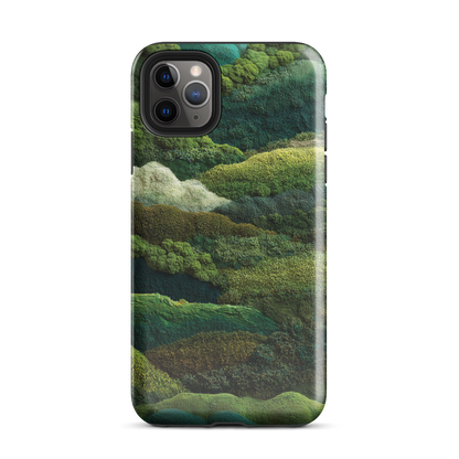 Verdant layers phone case | Abstract green design NZ