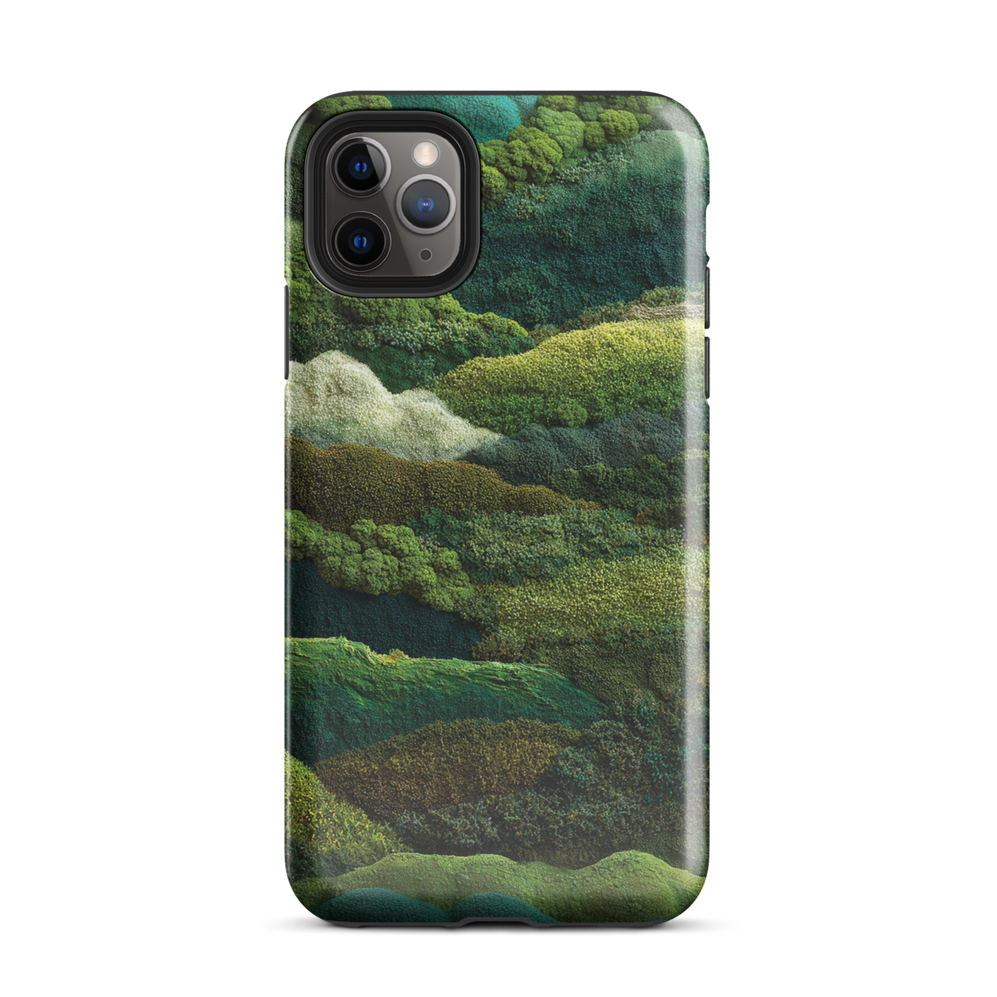 Verdant layers phone case | Abstract green design NZ